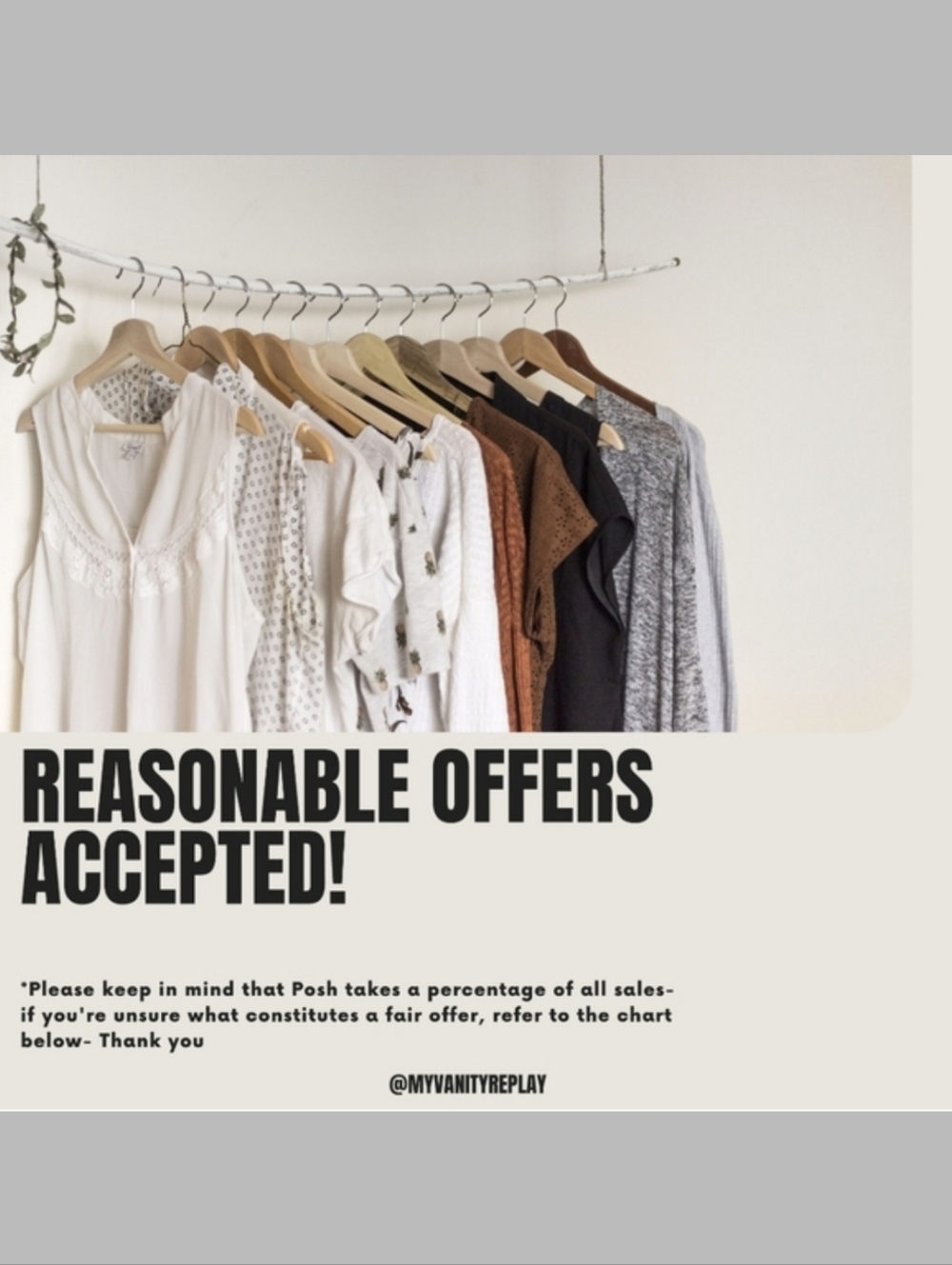 Reasonable Offers Welcome Here!
